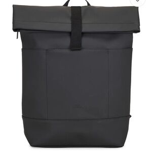 Black Leather Tote Bag - Minimalist Carryall